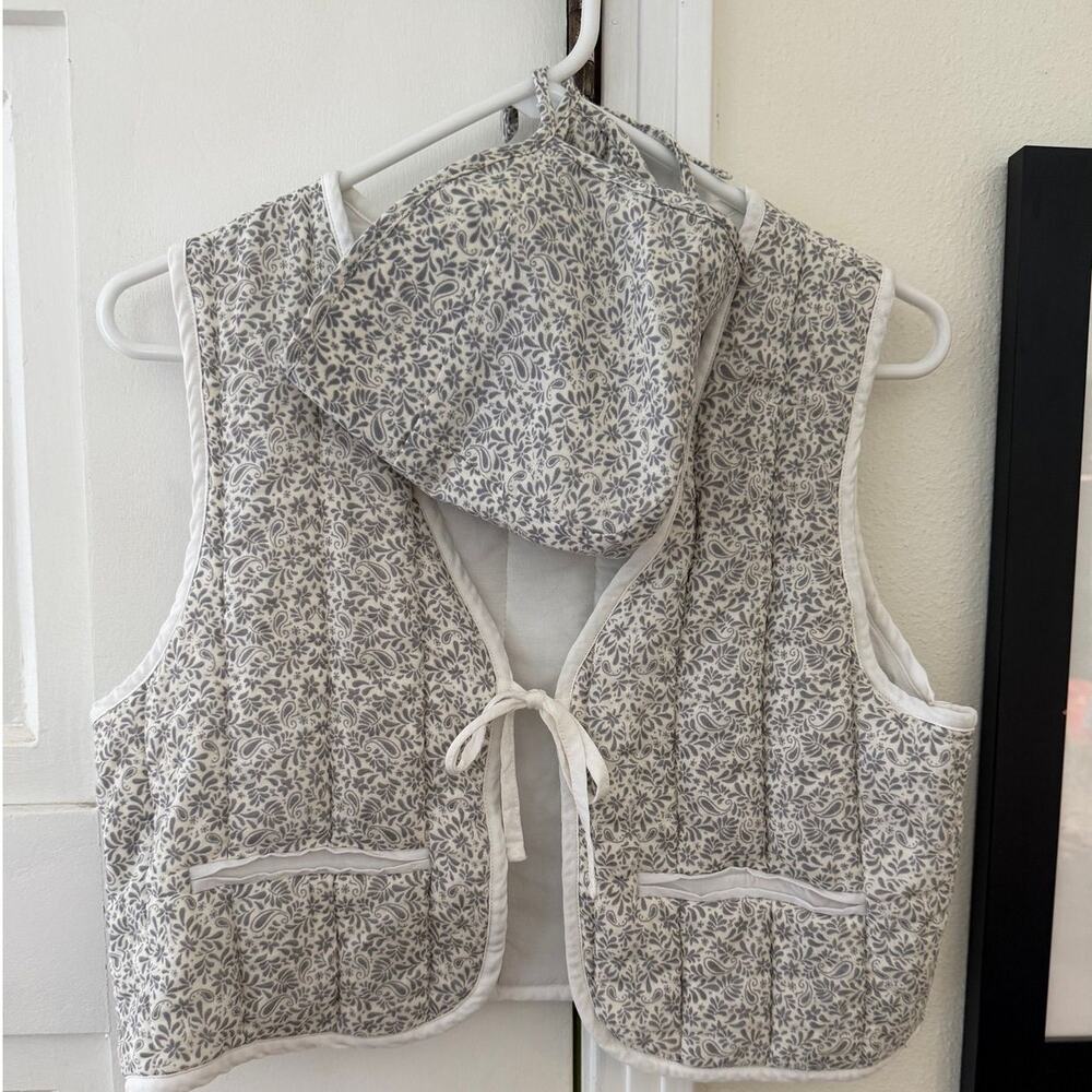 Rylee & Cru Mama & Me vest and matching bonnet / size M vest 18-24 month bonnet